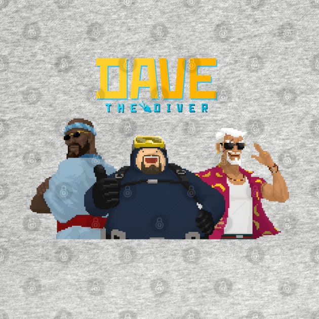 DAVE the diver - Dave, Bancho and Cobra by Buff Geeks Art